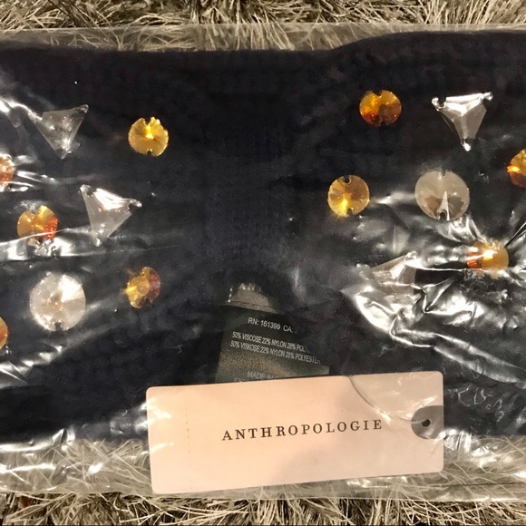 Anthropologie Misha Embellished Ear Warmer - NWT - Picture 2 of 3